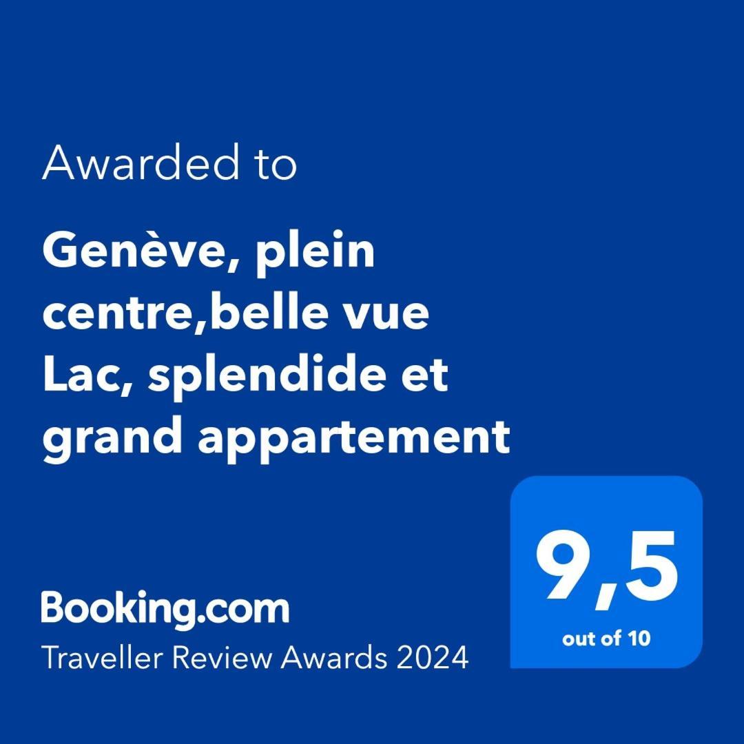 Geneve, Plein Centre,Belle Vue Lac, Splendide Et Grand Appartement Exteriör bild